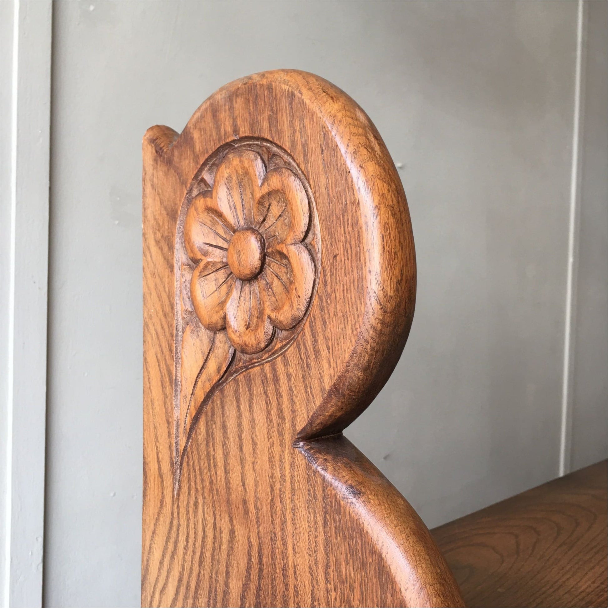 Large Oak Waterfall Bookcase - Furniture