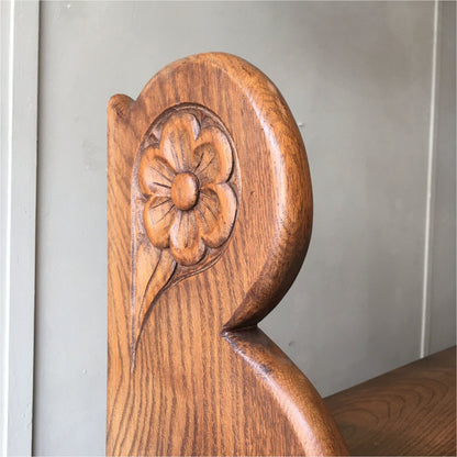 Large Oak Waterfall Bookcase - Furniture