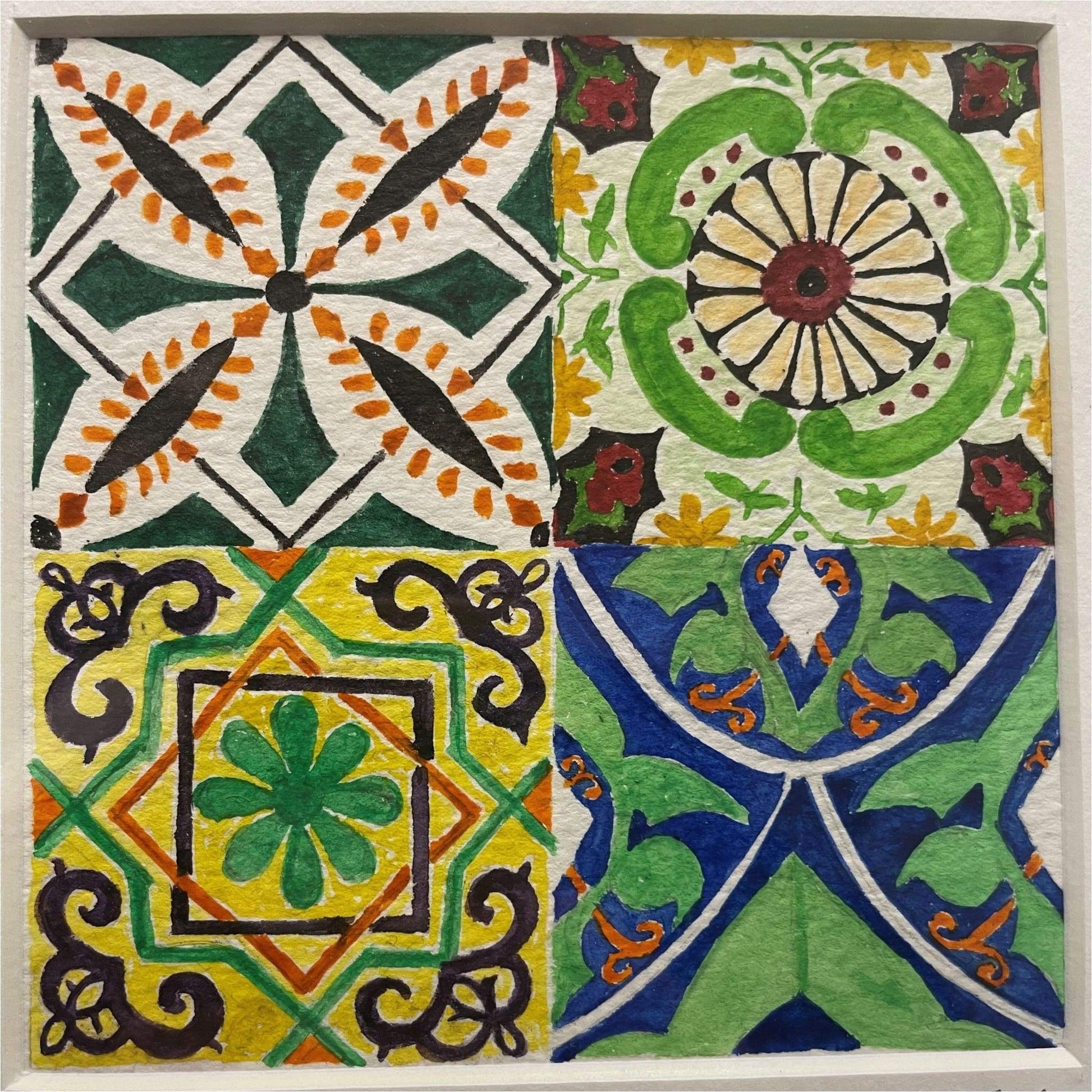 Large Tile Watercolour - Art