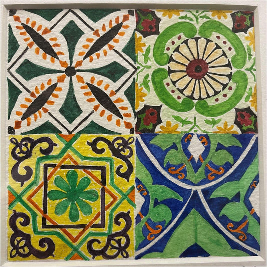 Large Tile Watercolour - Art