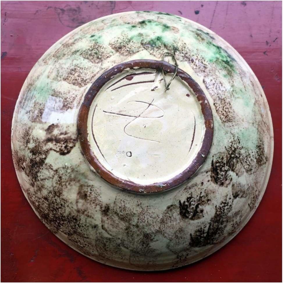 Ceramics - Large Pottery Midcentury Fish Bowl By Puigdemont