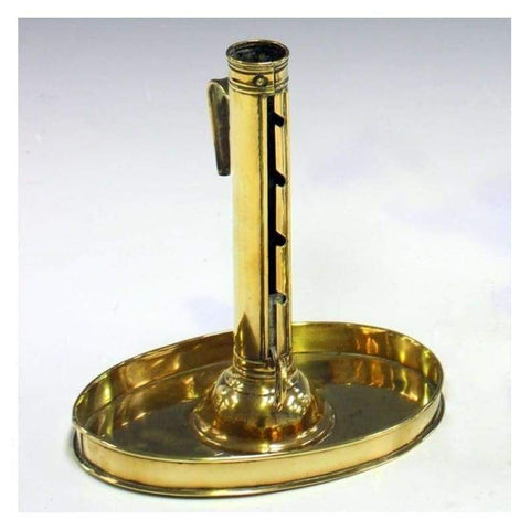 Lighting - C18th Georgian Brass Ejector Candlestick