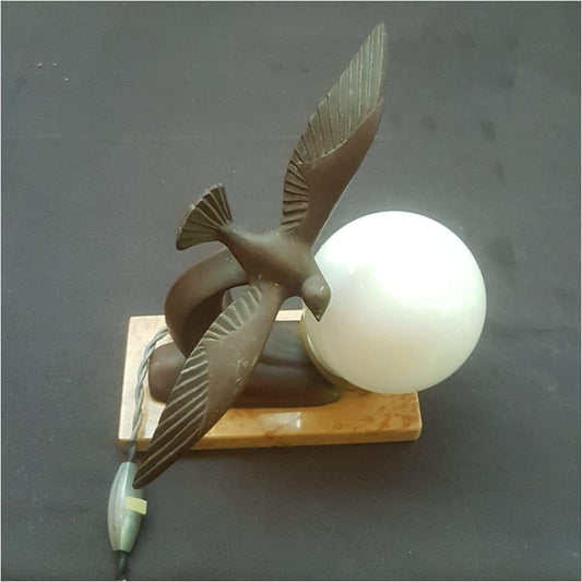 Lighting - French Art Deco Seagull Lamp