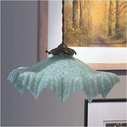 Lighting - French Frilly Delicate Glass Ceiling Light