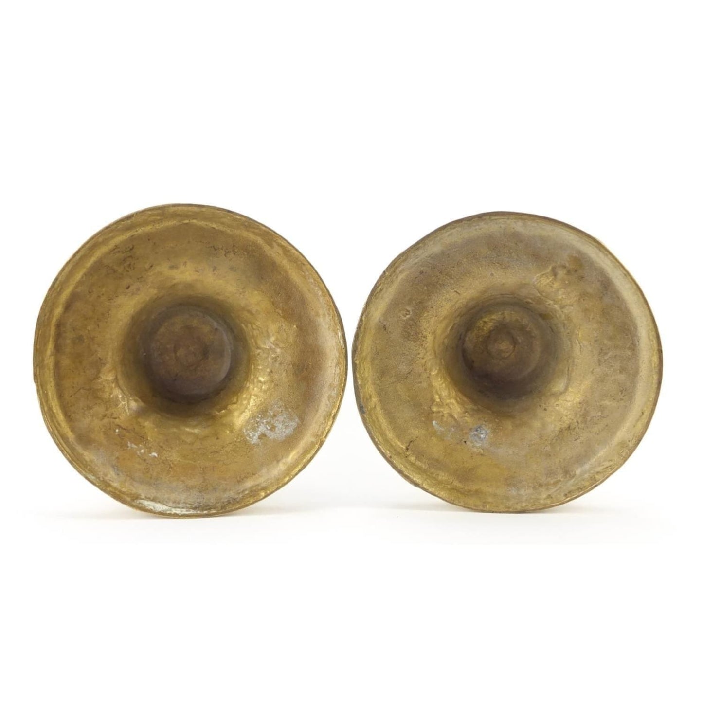 Lighting - Pair Of Classical Bronzed Candlesticks