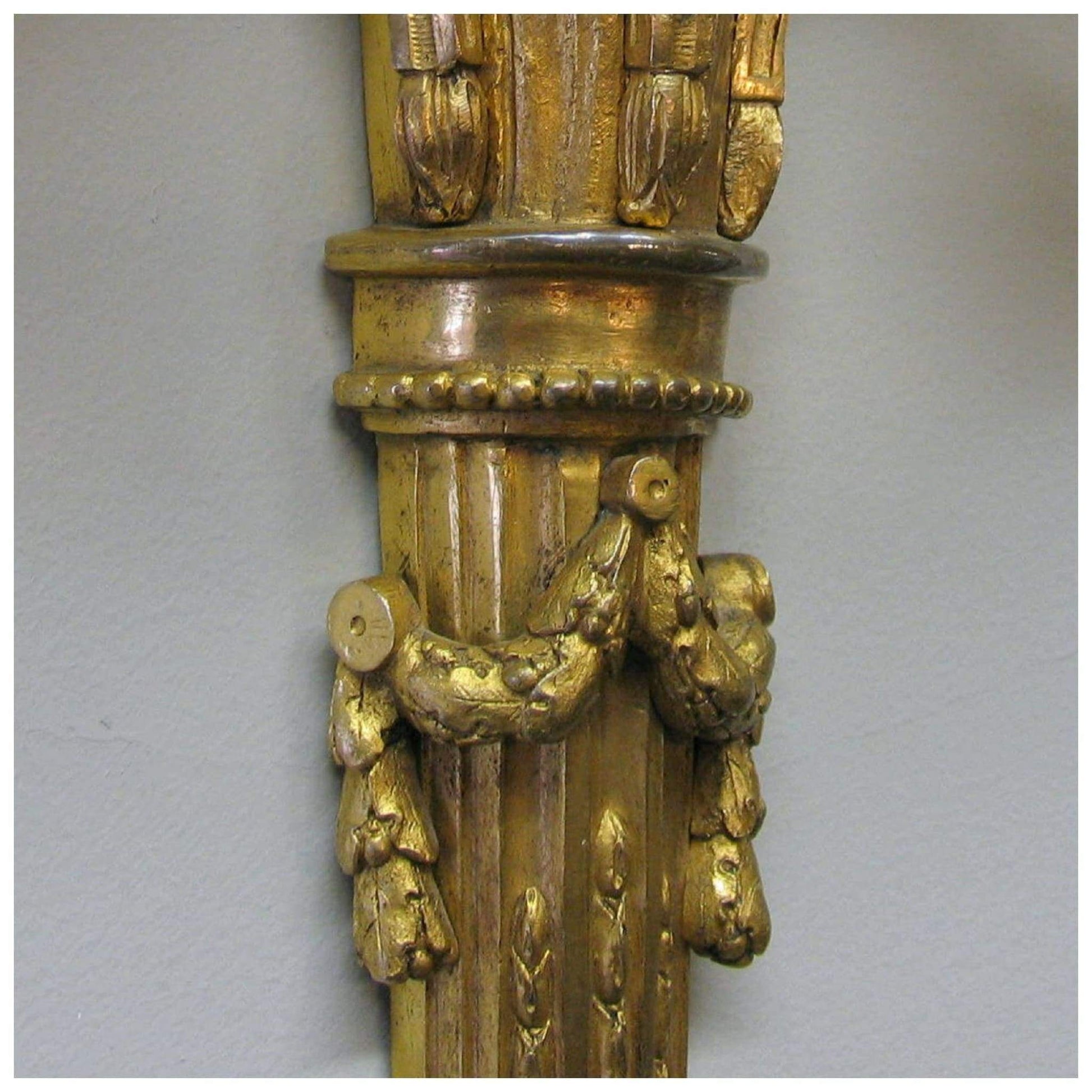 Lighting - Pair Of Early 20th Century Neoclassical Bronze 3-Branch Wall Lights