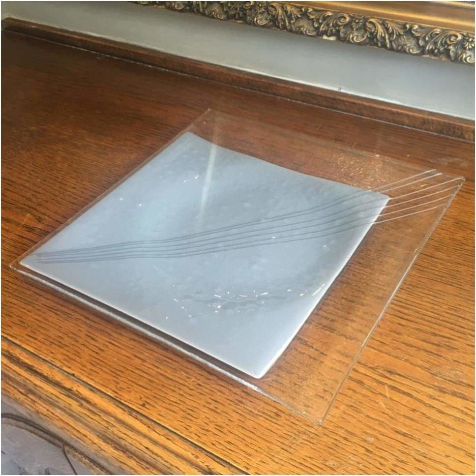 Glass - Lynn Foster, Grey Square Platter