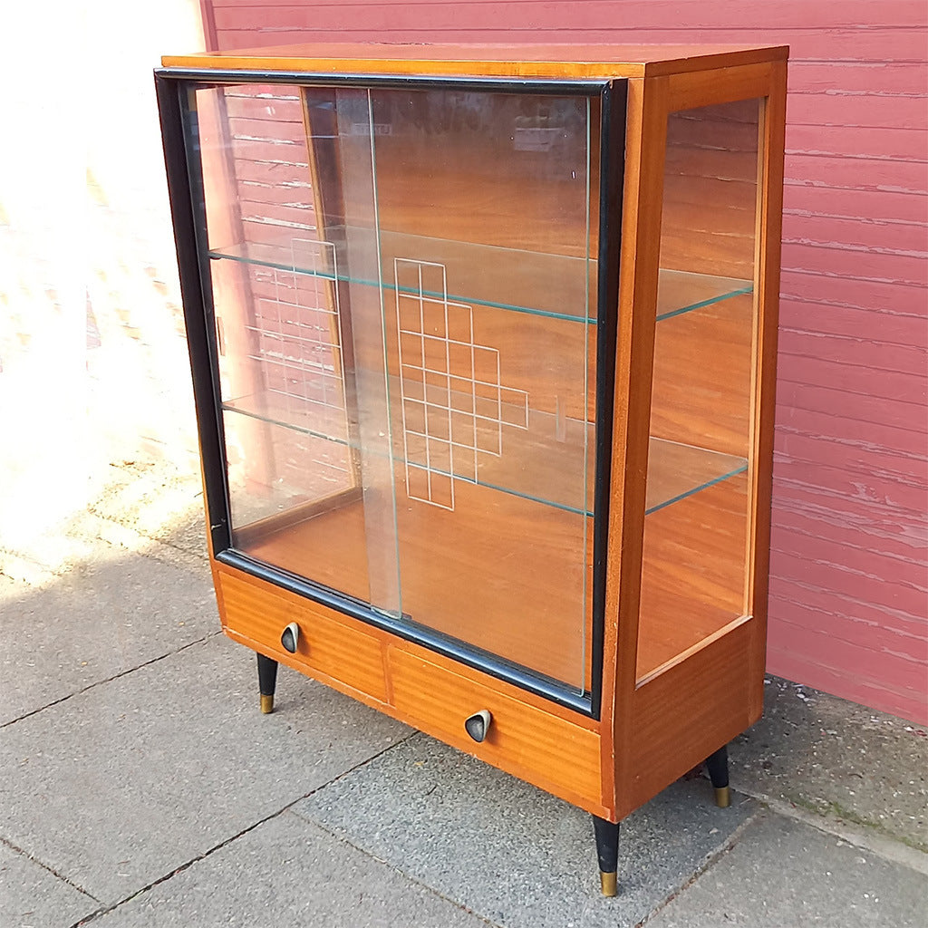 Midcentury Glass Cabinet