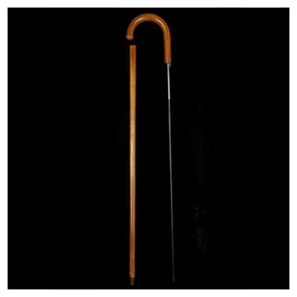 Miscellaneous - Crook Handled Malacca Antique Sword-Cane