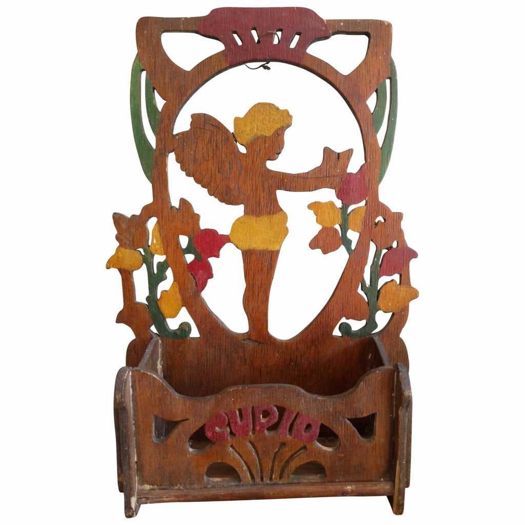 Miscellaneous - Cupid Painted Wooden Holder