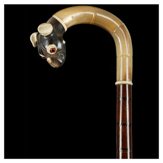 Miscellaneous - Horn Crook Handle Cane
