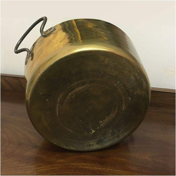 Miscellaneous - Large Heavy Brass Jam Pan