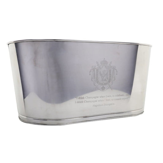 Miscellaneous - Polished Steel Champagne Or Wine Cooler