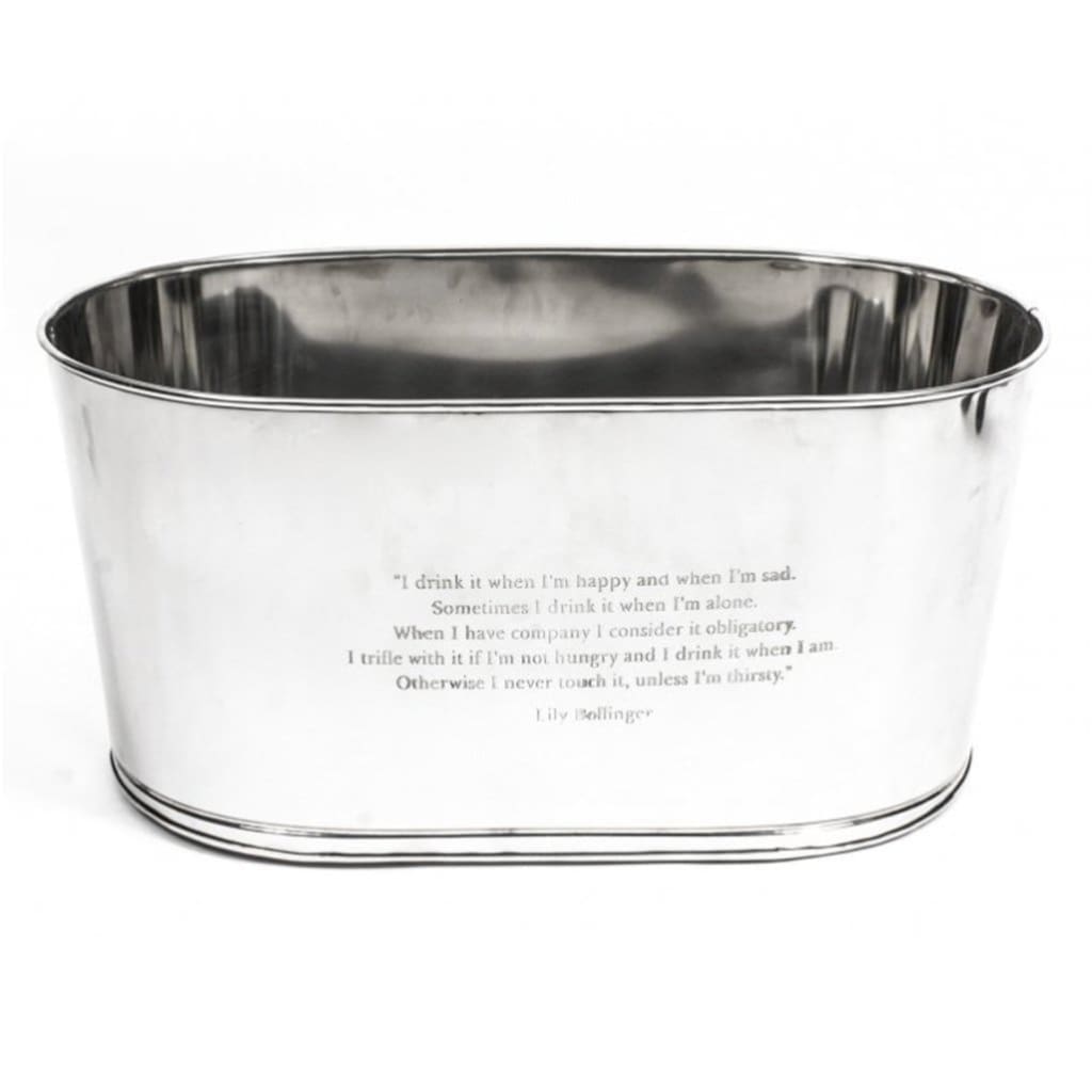 Miscellaneous - Polished Steel Champagne Or Wine Cooler