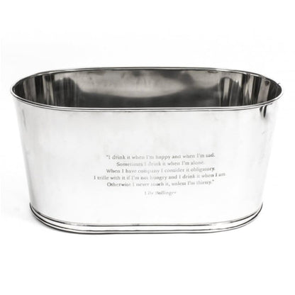 Miscellaneous - Polished Steel Champagne Or Wine Cooler