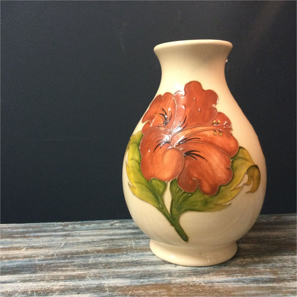 Moorcroft Hibiscus Vase - Ceramics