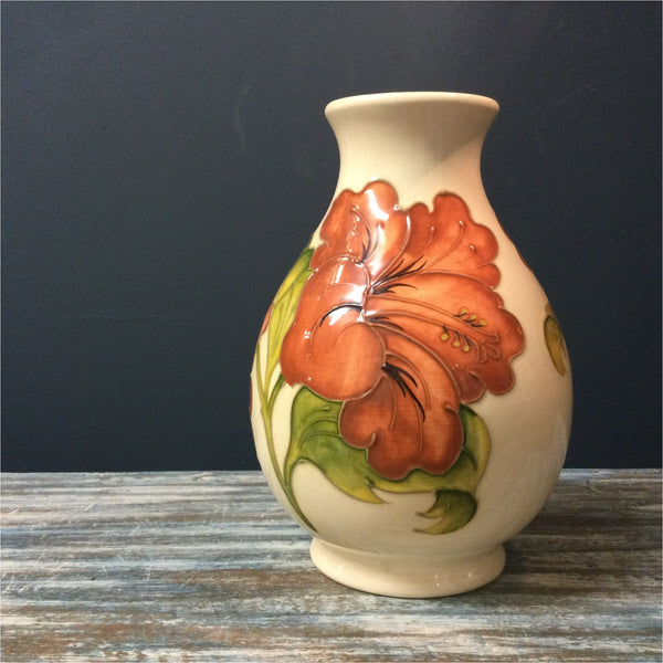 Moorcroft Hibiscus Vase - Ceramics