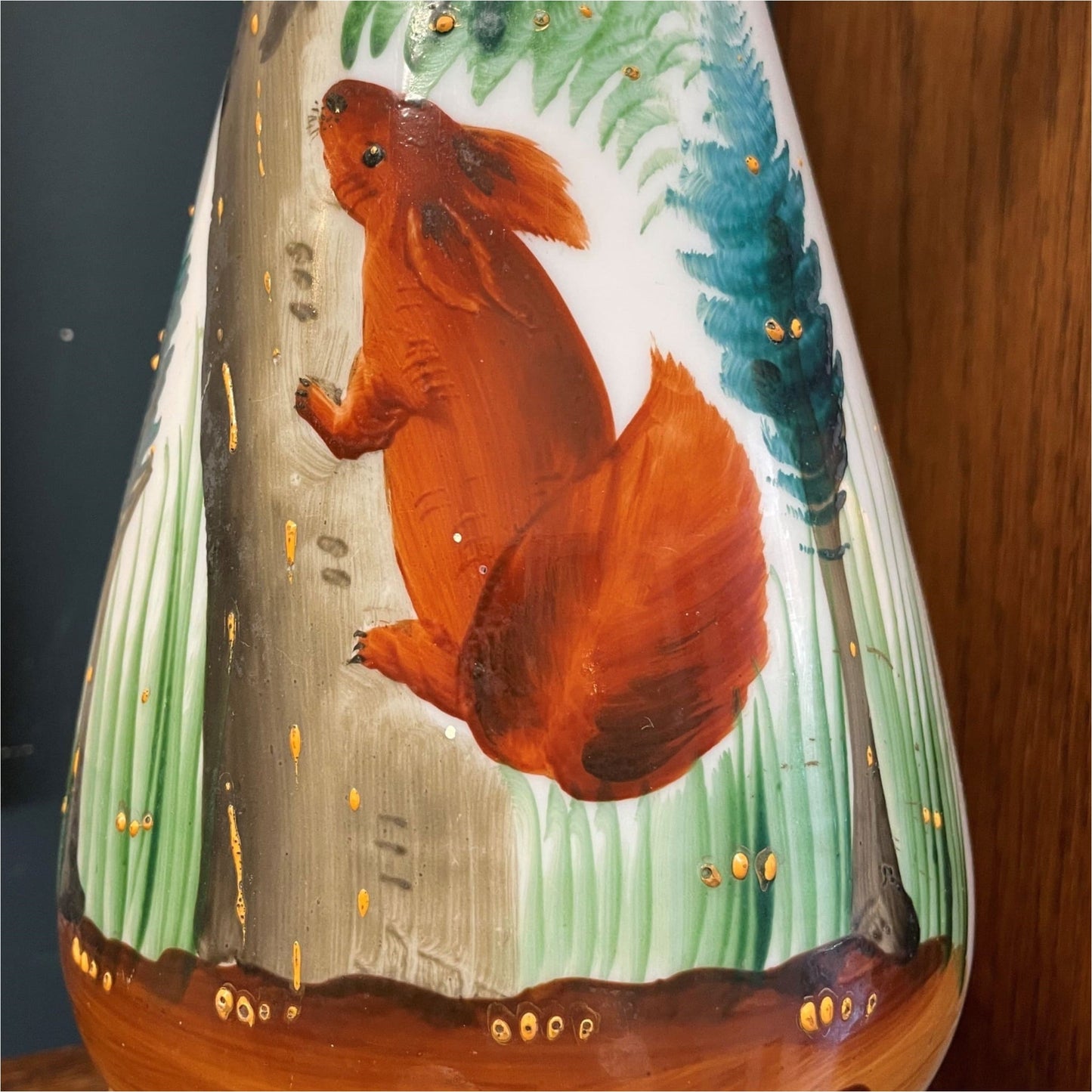 Painted Opaline Glass Light - Lighting