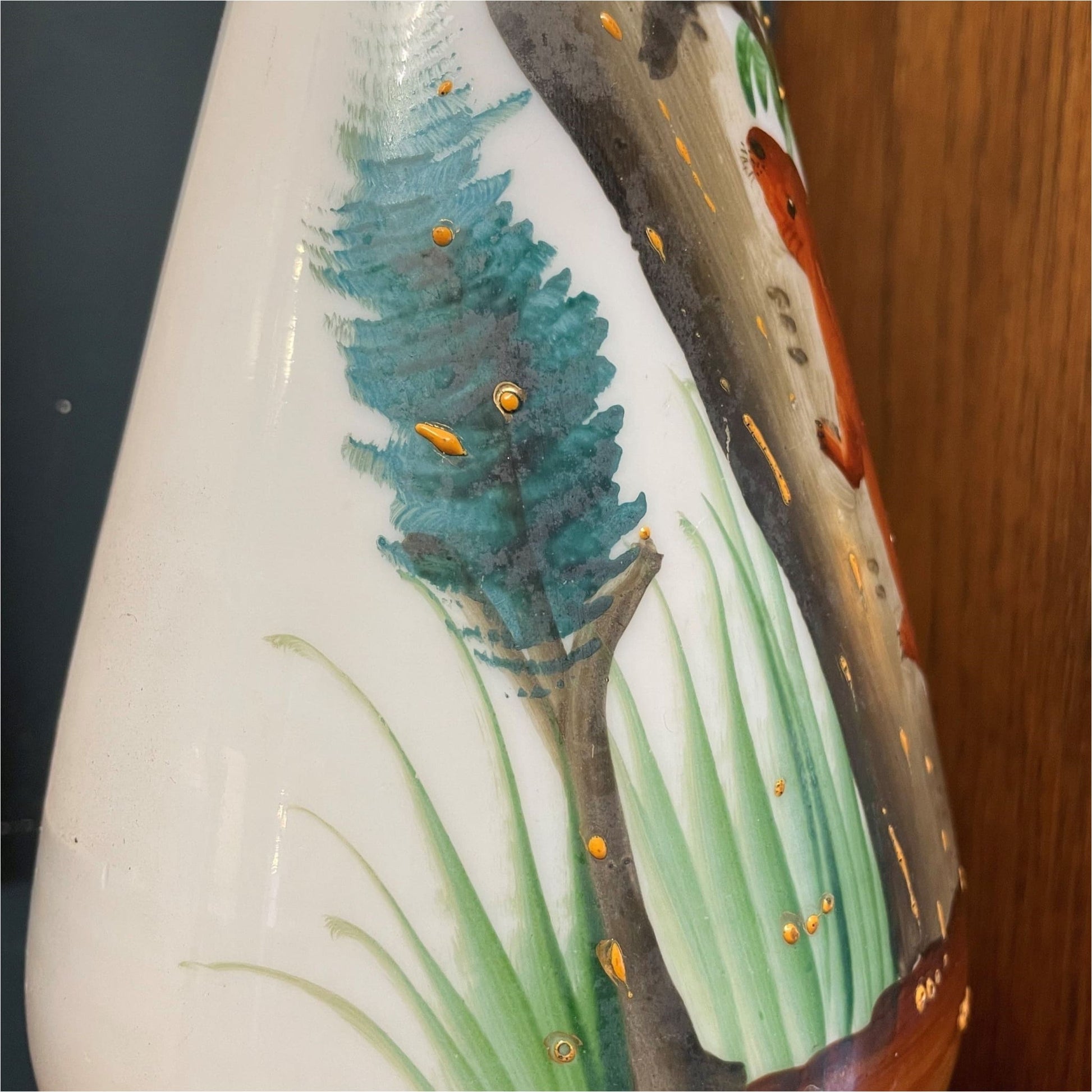 Painted Opaline Glass Light - Lighting