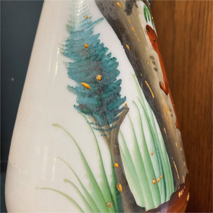 Painted Opaline Glass Light - Lighting