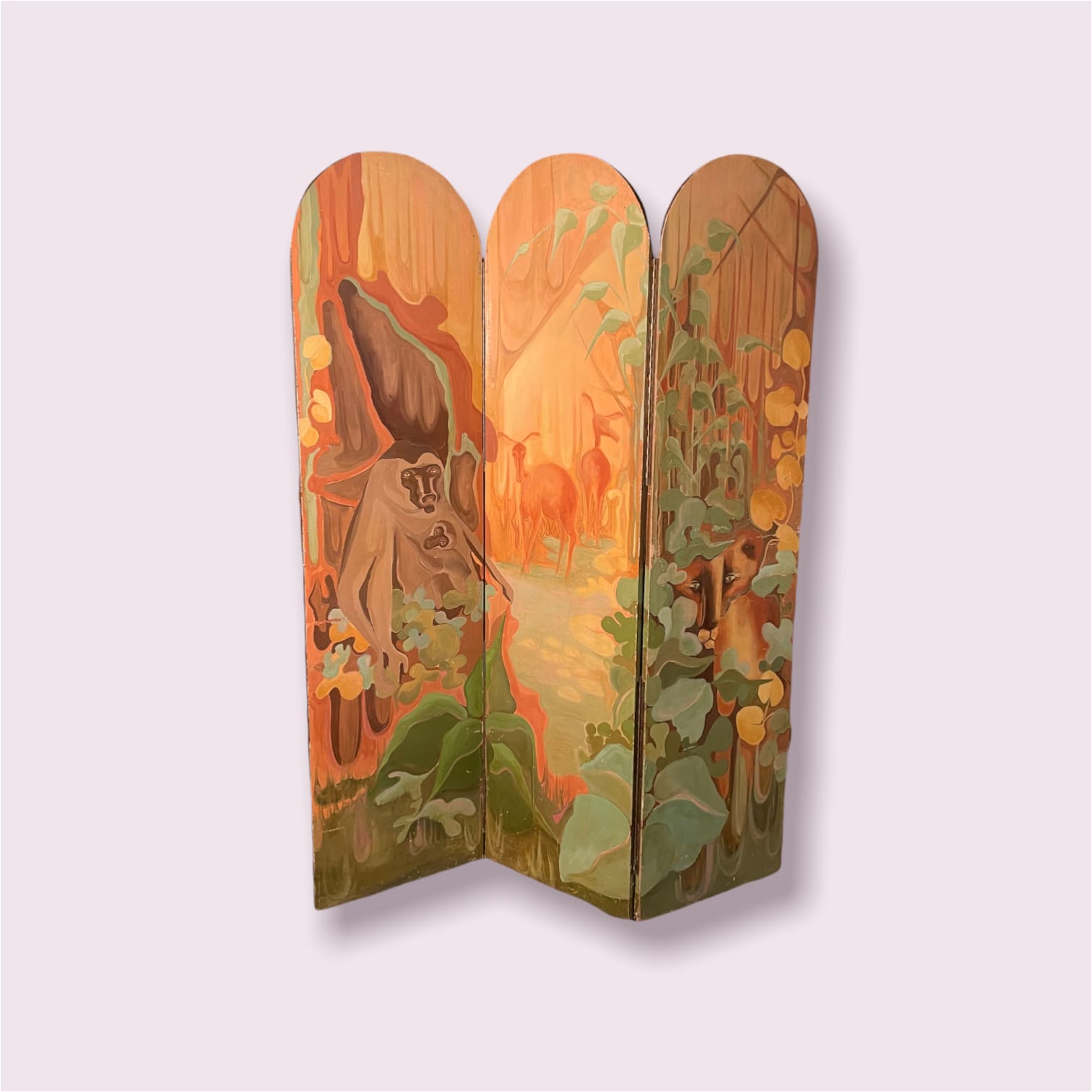 Painted Wooden Screen - Miscellaneous