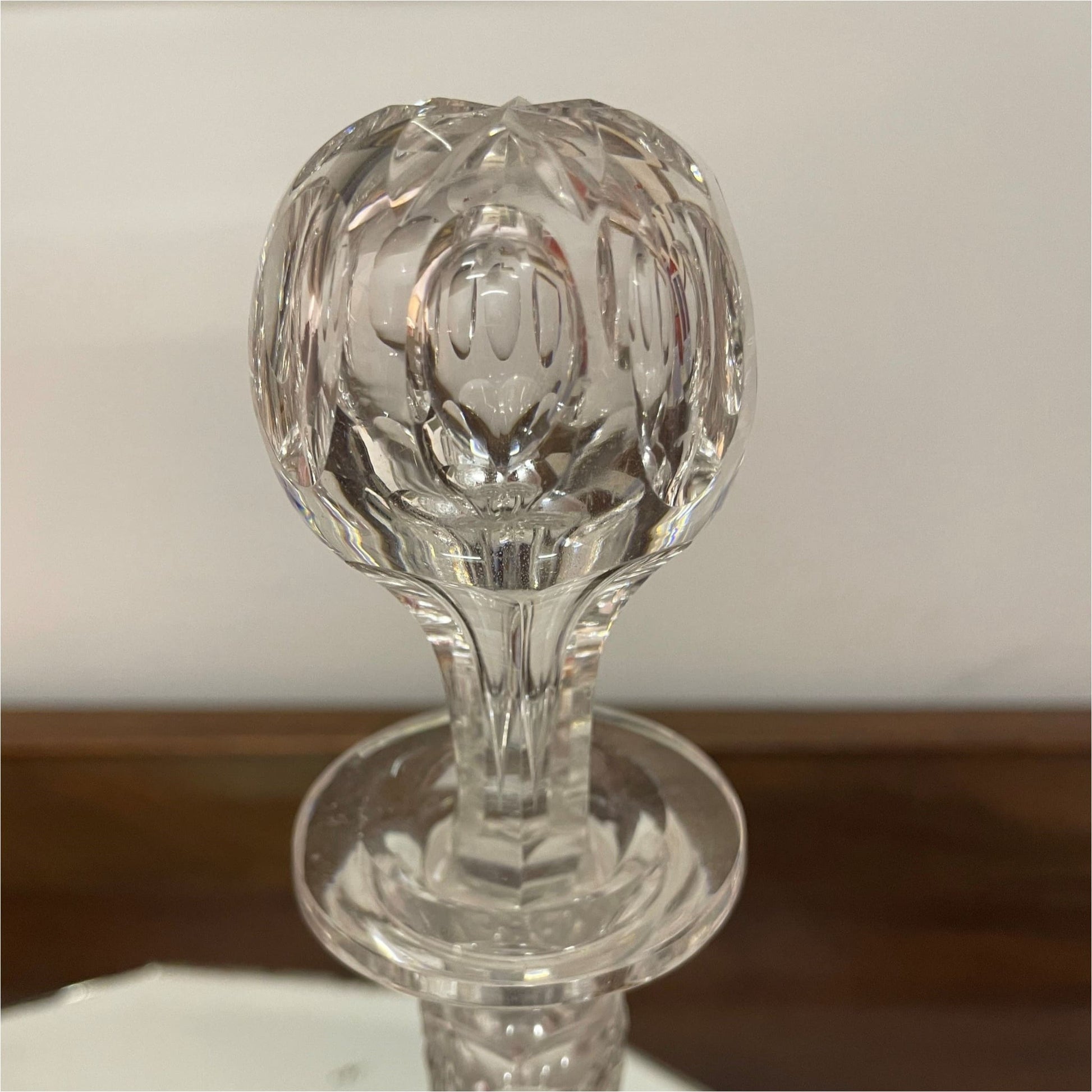 Pair Of Cut Glass Decanters - Glass