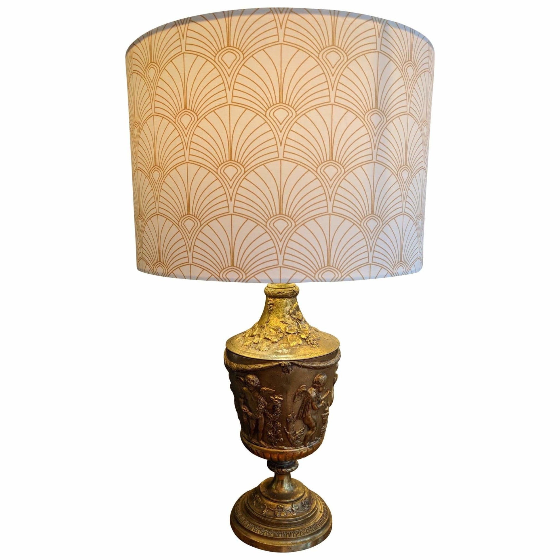 Pair Of Gilt Metal Lamps