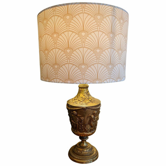 Pair Of Gilt Metal Lamps