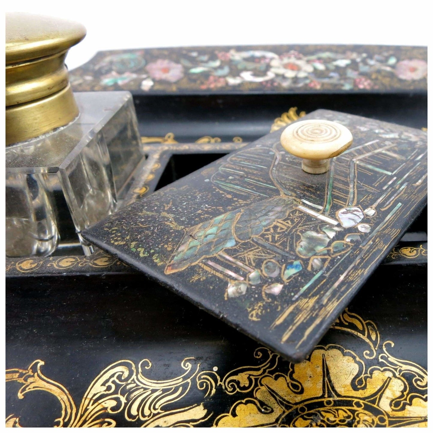 Miscellaneous - Papier Mache Inkstand