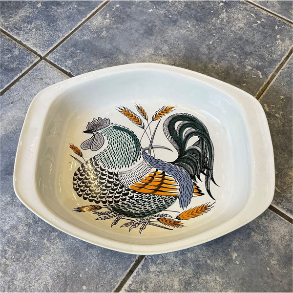 Poole Pottery Rooster Dish - Ceramics