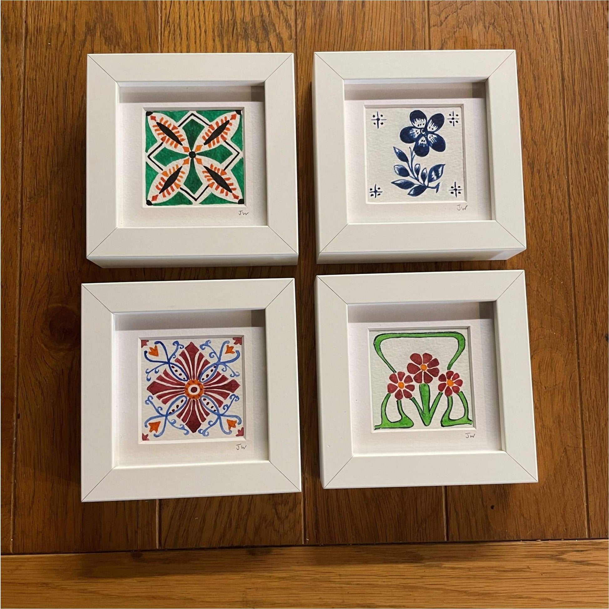 Portuguese Tile Watercolours - Art