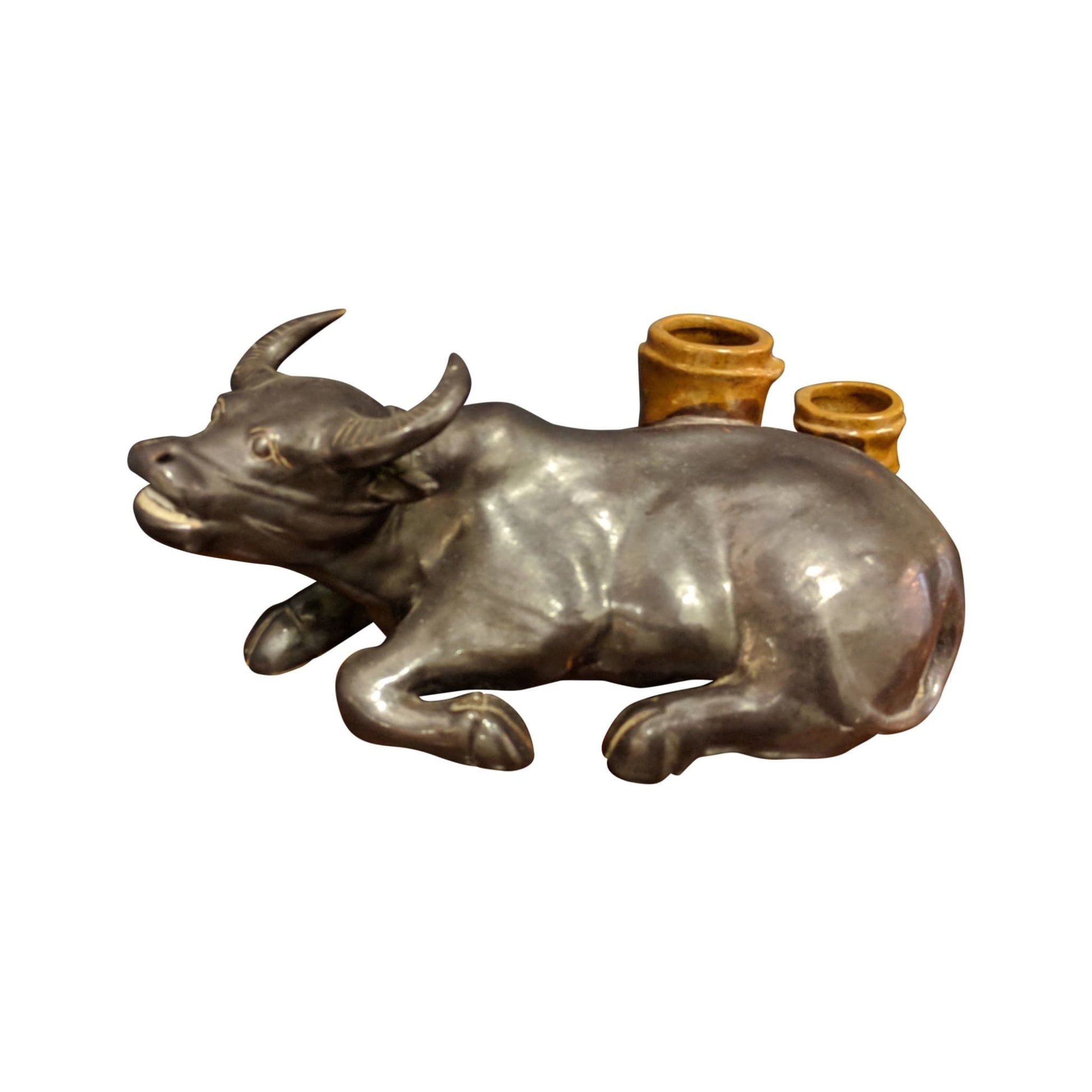 Ceramics - Pottery Oxen Spill Vase