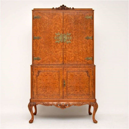 Furniture - Queen Anne Style Walnut Cocktail Cabinet