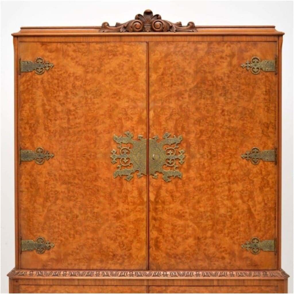 Furniture - Queen Anne Style Walnut Cocktail Cabinet