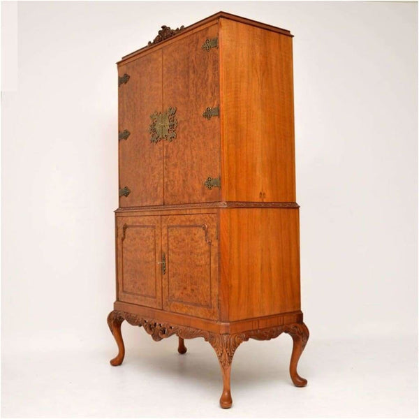 Furniture - Queen Anne Style Walnut Cocktail Cabinet