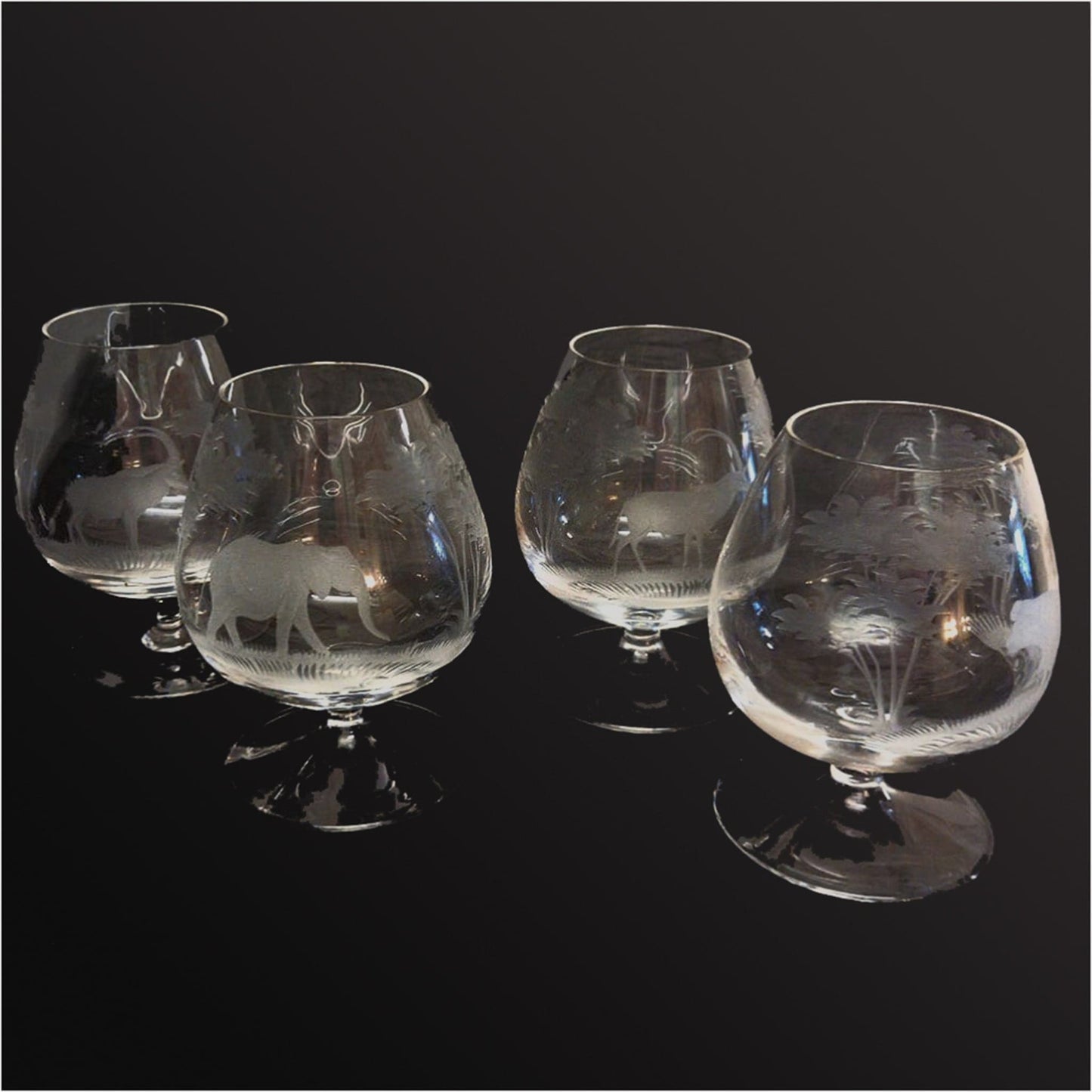 Rowland Ward Brandy Snifters - Glass
