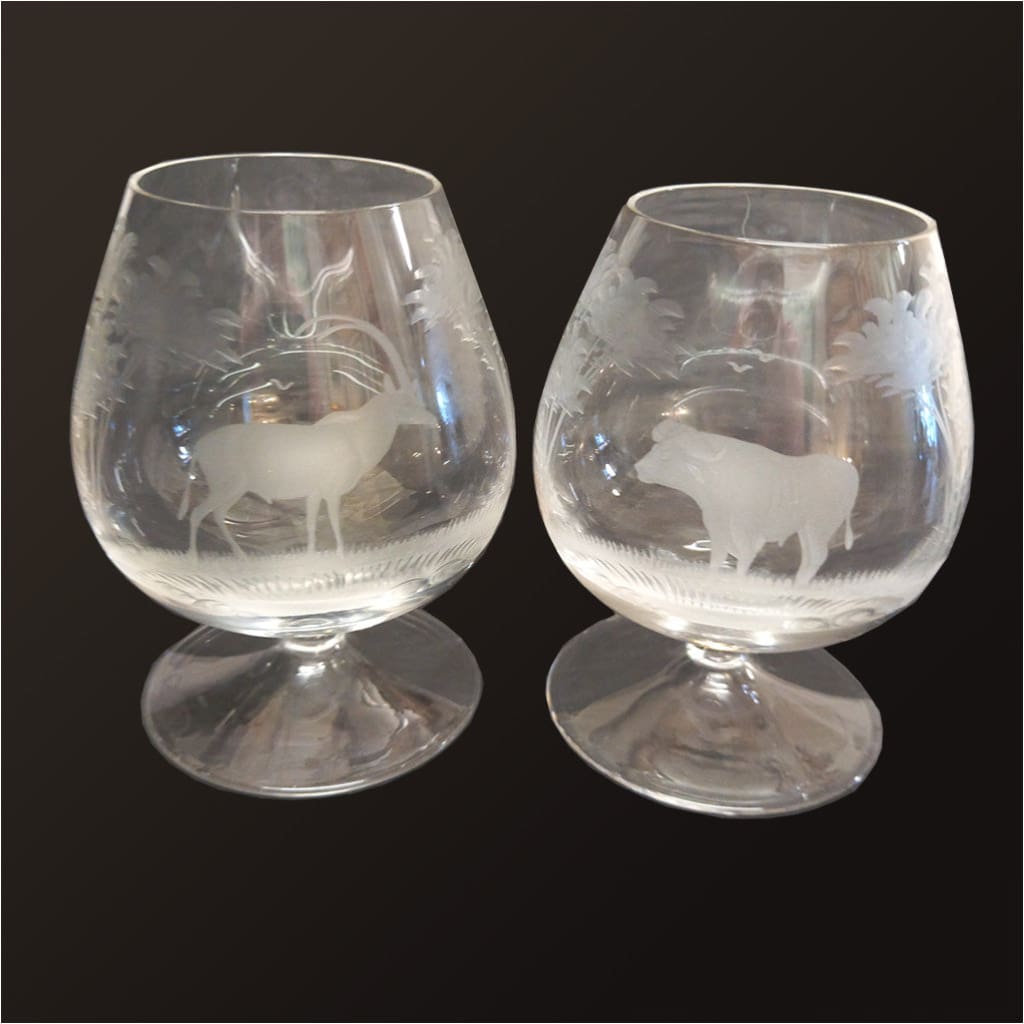 Rowland Ward Brandy Snifters - Glass
