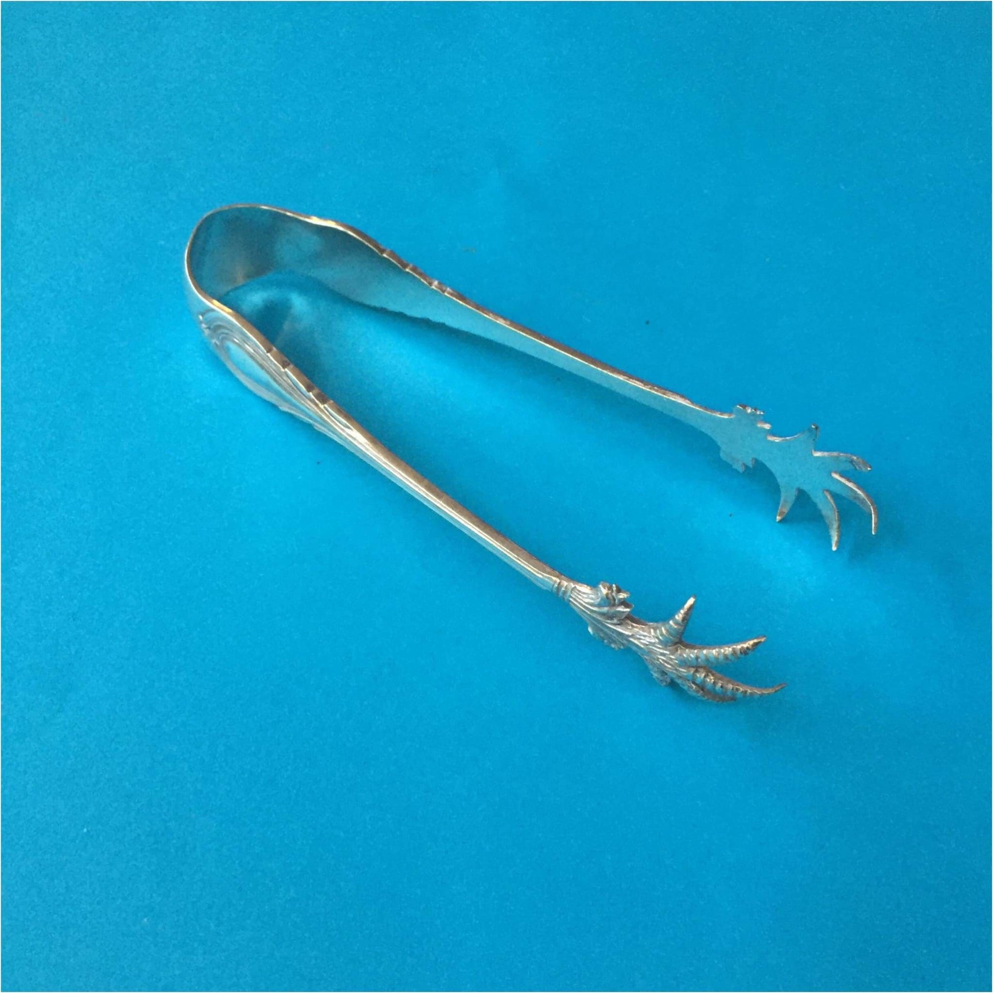 Silver - Silver Claw Sugar Tongs