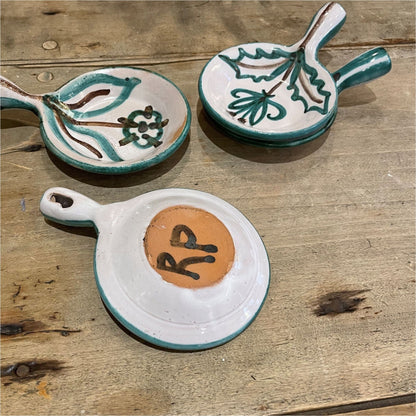 Small Handled Ceramic Dish - Ceramics