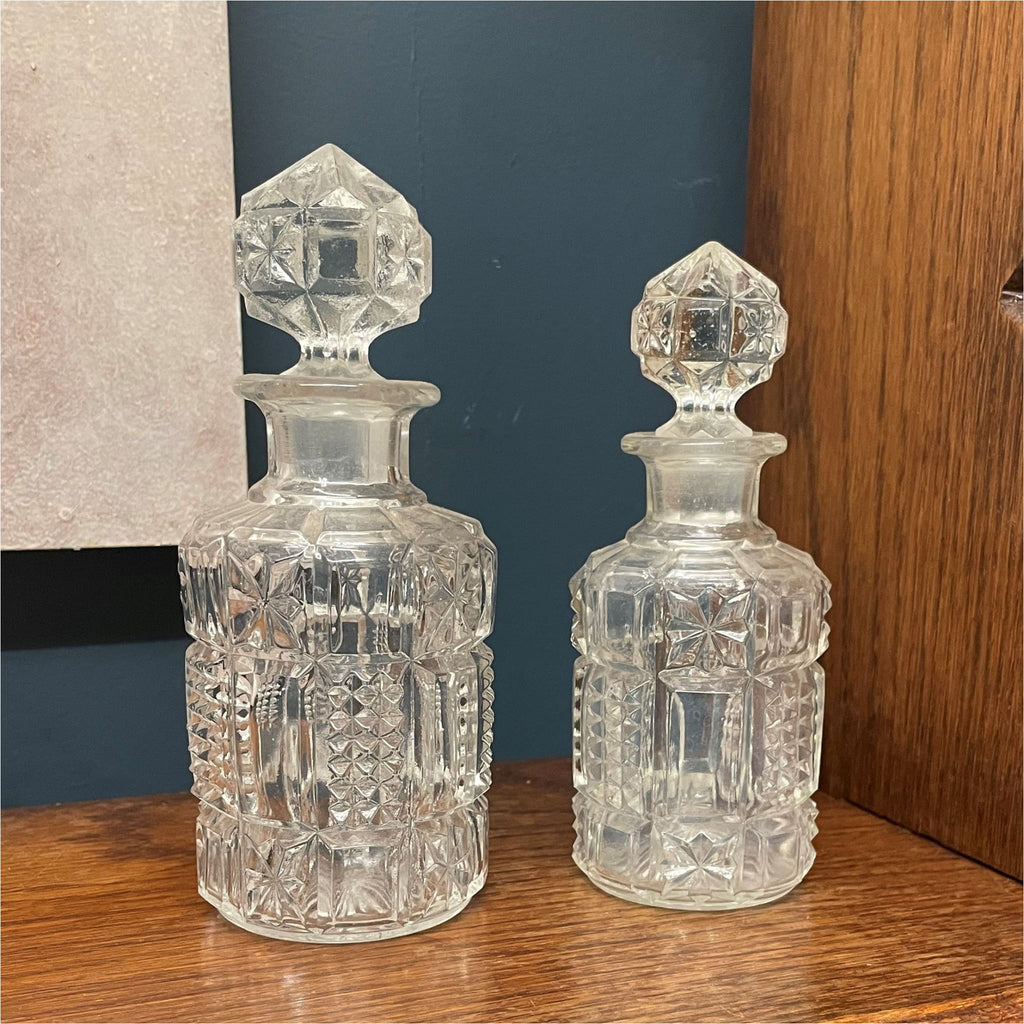 Two Glass Perfume Bottles - Glass