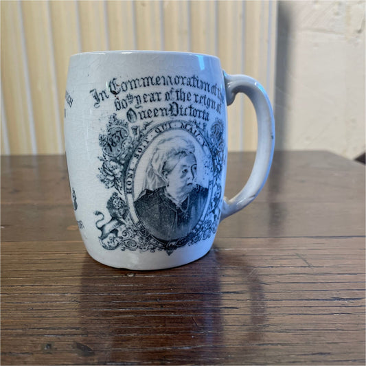Victoria 60th Jubilee Commemorative Mug - Ceramics