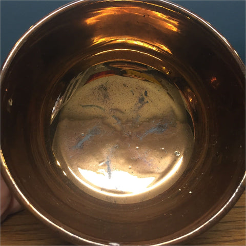 Victorian Copper Lustre Bowl - Ceramics