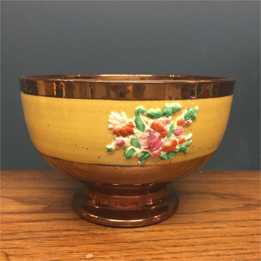 Victorian Copper Lustre Bowl - Ceramics