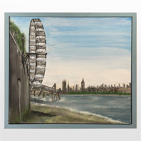 Views Of The River Thames - London Eye - Art