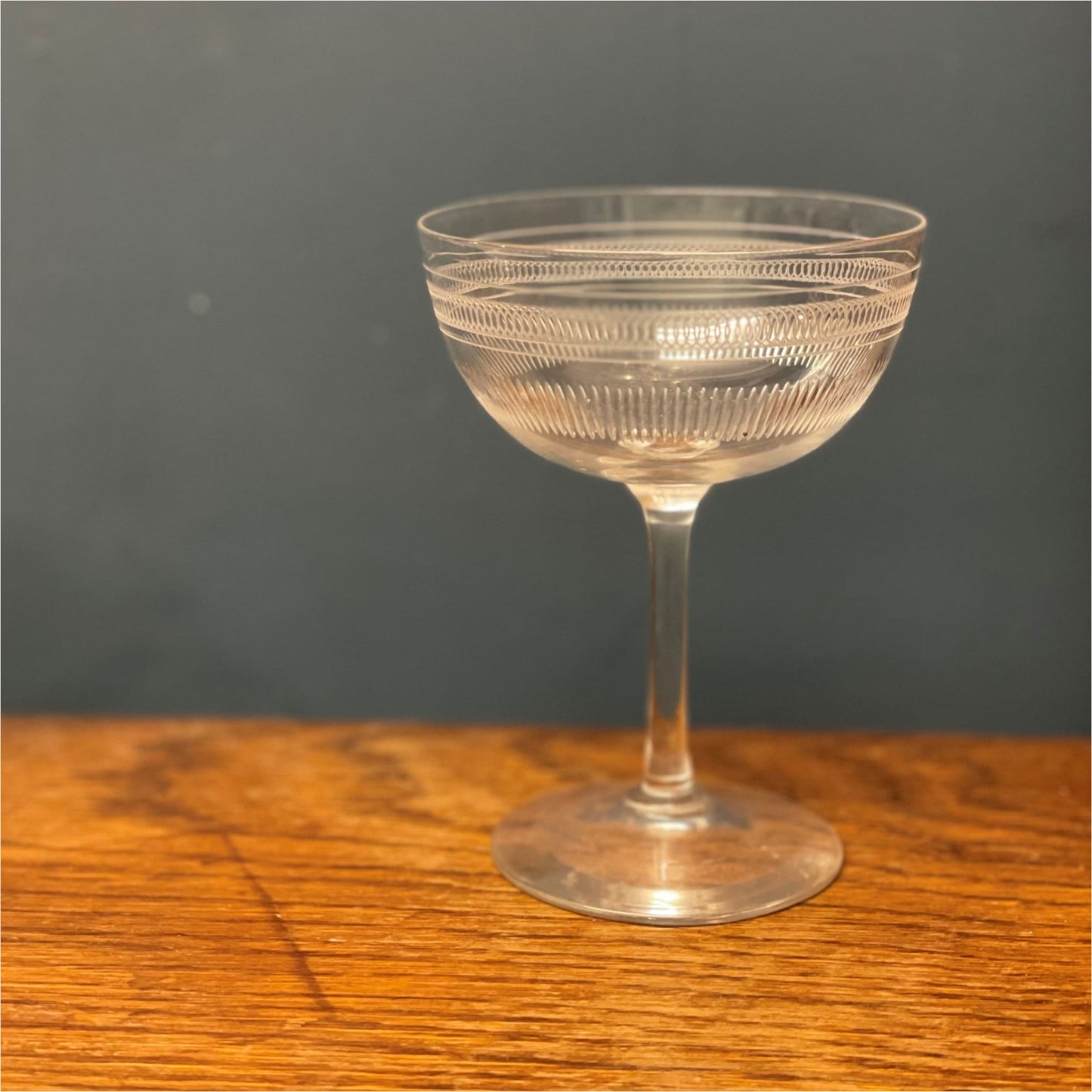 Vintage Champagne Coupes - Glass