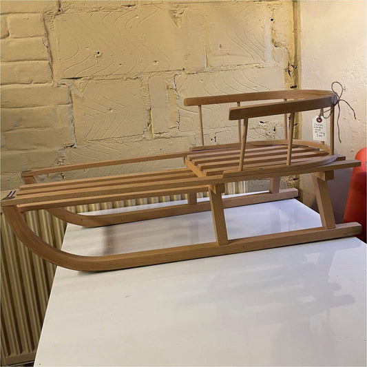 Child’s Wooden Sled - Christmas