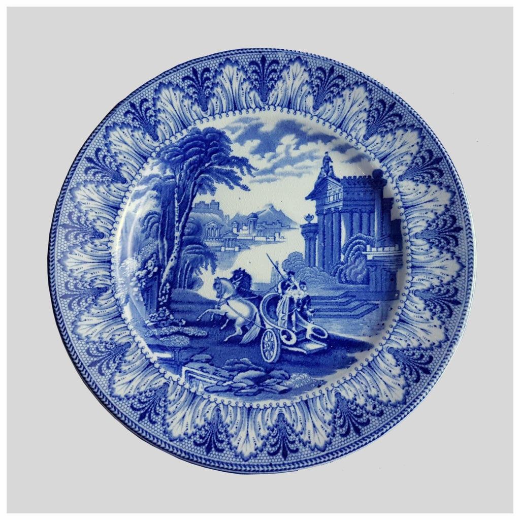 Vintage Plate - Cauldon Blue & White Plate