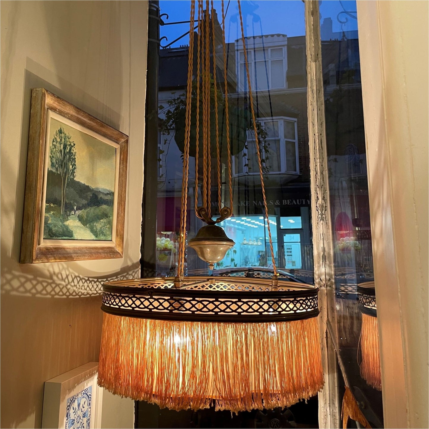 Vintage Tasselled Chandelier - Lighting