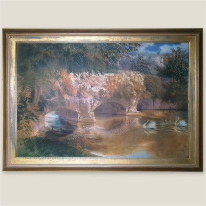 Watercolour Of Abbots Bridge - Art