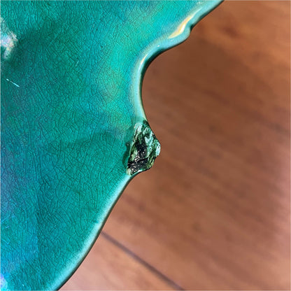 Wedgwood Green Majolica Comport - Ceramics